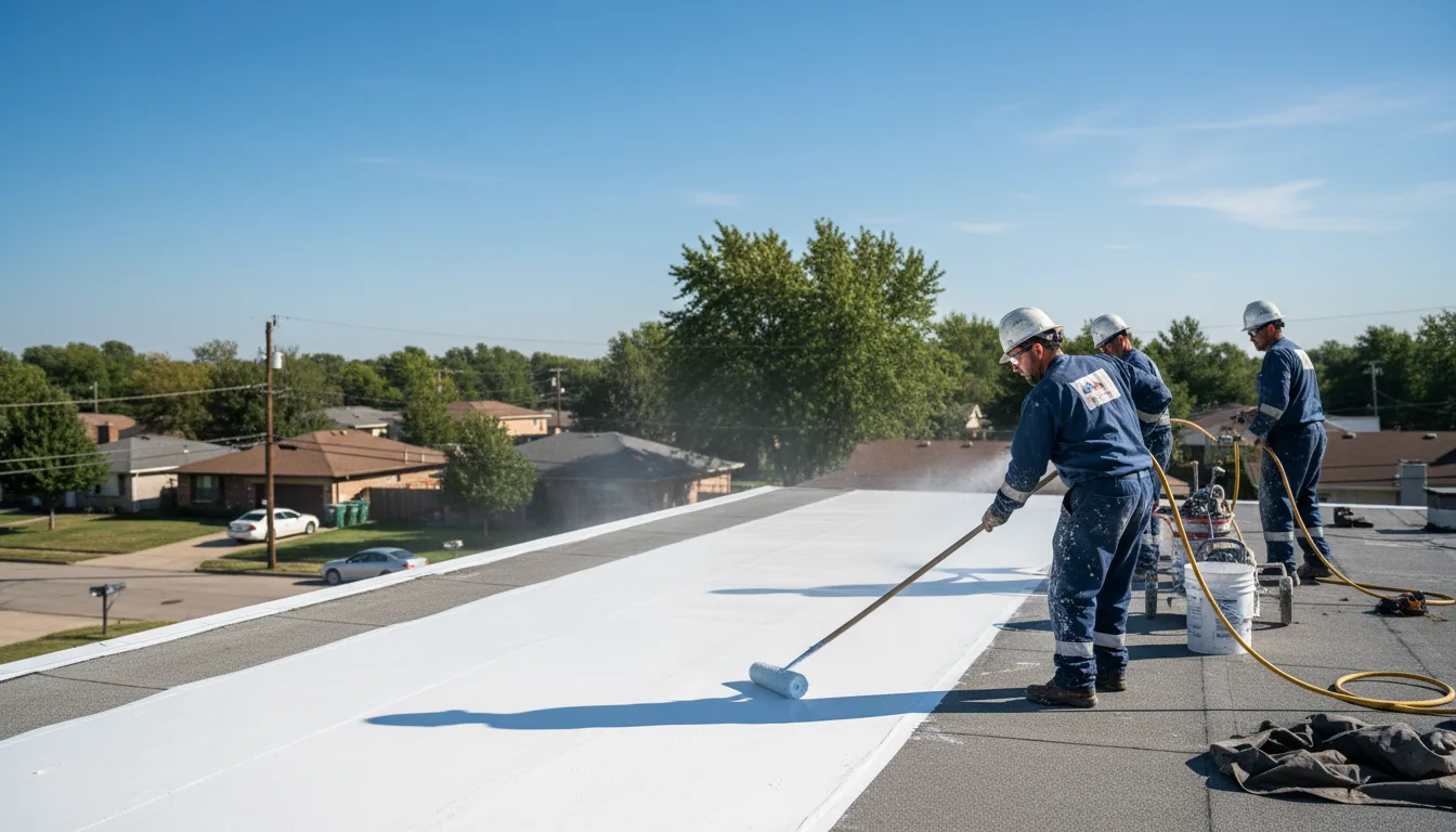 Commercial roof coating in Searcy, AR near me
